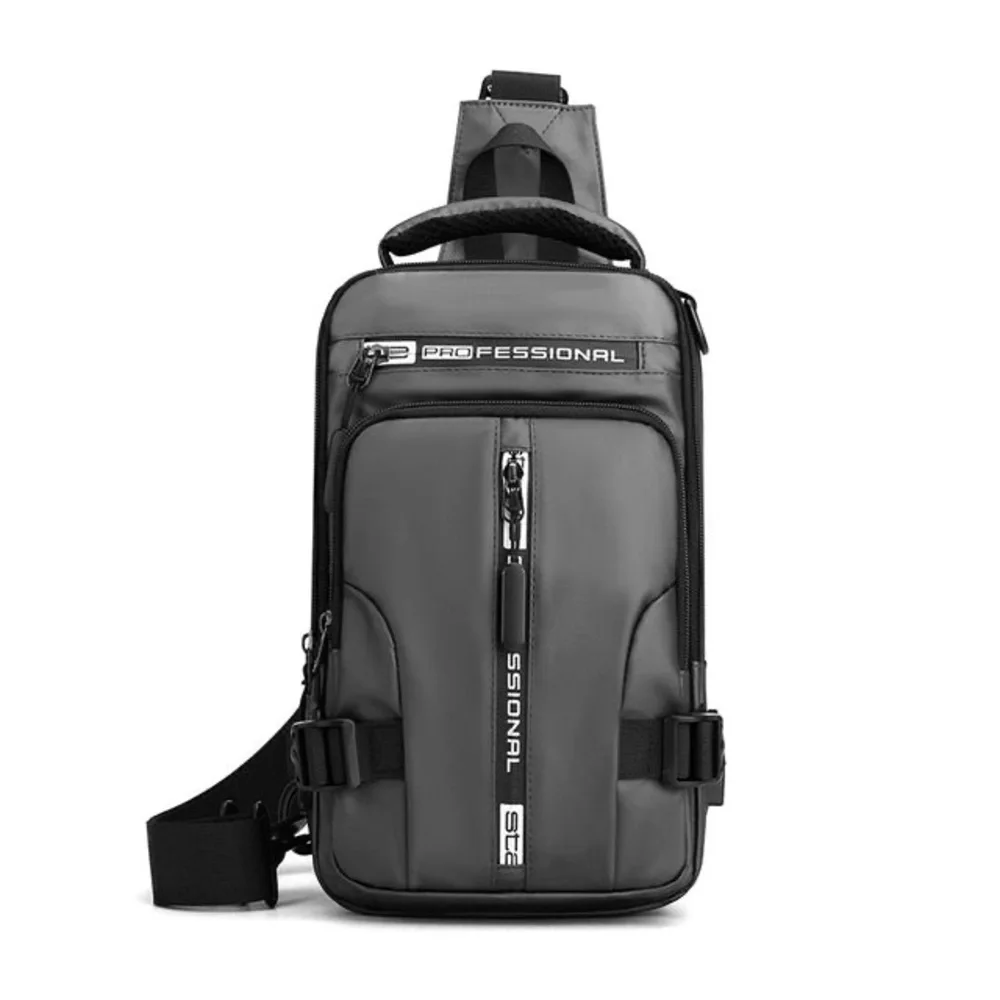 3 style men’s USB charging sidebag